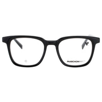 Marchon Unisex Black Acetate Full Rim Square Shape Frame Eyeglasses - M-8517 001 ,