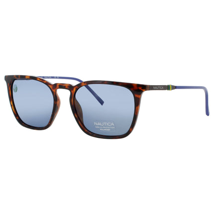 Nautica Men's Dark Tortoise Acetate Full Rim Square Frame Sunglasses - N6257S 206 ,