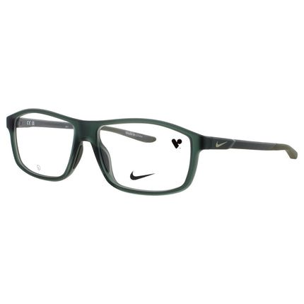 Nike Men's Matte Sequoia/Olive Acetate Full Rim Rectangular Eyeglasses - 7291 302 ,