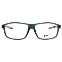 Nike Men's Matte Sequoia/Olive Acetate Full Rim Rectangular Eyeglasses - 7291 302 ,