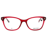 Nine West Men's Raspberry Crystal Acetate Full Rim Cat Eye Eyeglasses - NW5233 615 ,
