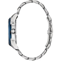 Citizen BU0088-51H Calendrier Men's Eco-Drive Watch 41.8mm Blue Dial, Moon Phase Steel ,