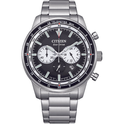 Citizen CA4500-91E Weekender Men's Eco-Drive Chronograph Watch 44mm Black Dial, 10 Bar ,