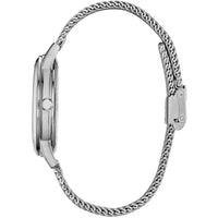 Citizen FE7060-56W Mickey Mouse Watch, Silver Stainless Steel Mesh Bracelet, Eco-Drive ,