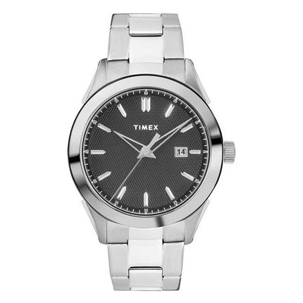 Timex Torrington TW2R90600VQ Men's 39mm Black Dial Two-Tone Steel Watch ,