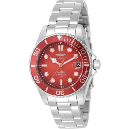 Invicta Pro Diver 50905 Women’s 34mm Burgundy Dial Stainless Steel Quartz Wristwatch ,
