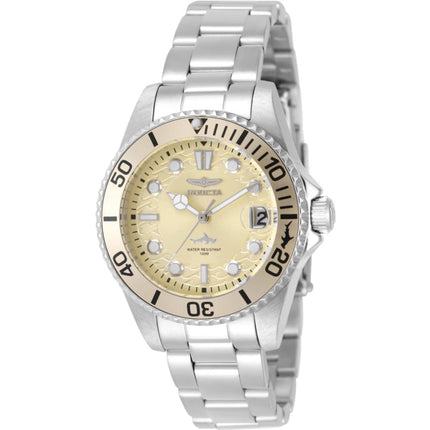 Invicta Pro Diver 50911 Women’s 34mm Stainless Steel Quartz Watch, Desert Sand Dial ,