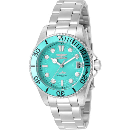 Invicta Pro Diver 50912 Women’s 34mm Steel Quartz Watch with Blue Metal Dial, 100m ,