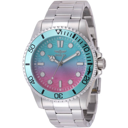 Invicta Pro Diver 50931 Men’s 43mm Stainless Steel Quartz Watch, Pink Blue Gradient ,