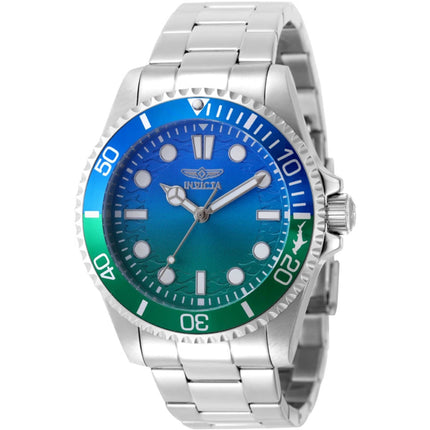 Invicta Pro Diver 50935 Men’s 43mm Stainless Steel Quartz Watch, Blue Green Gradient ,