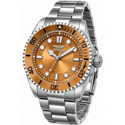 Invicta Pro Diver 50952 Women’s 34mm Steel Quartz Watch, Brown Gradient Dial ,
