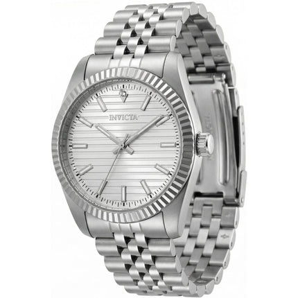 Invicta 69165 Celestial Men's Textured Dial Silver Stainless Steel Quartz Watch ,