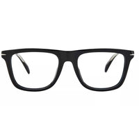 David Beckham Men's Eyeglasses - Black Silver Rectangular Frame | DB-7061/F/BB 0BSC ,