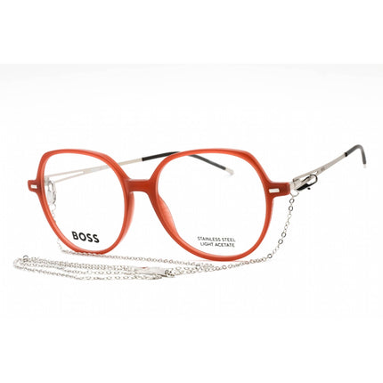 Hugo Boss Women's Eyeglasses - Brick Butterfly Full Rim Frame | BOSS 1391 02LF 00 ,