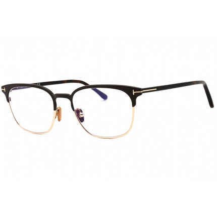 Tom Ford Men's Eyeglasses - Matte Dark Brown Square Metal Frame | FT5799-B 049 ,