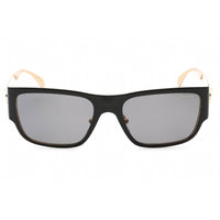 Versace Men's Sunglasses - Black Rectangular Frame Dark Grey Lens | 0VE2262 143381 ,