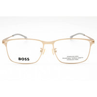 Hugo Boss Men's Eyeglasses - Matte Gold Metal Rectangular Frame | BOSS 1467/F 0AOZ 00 ,