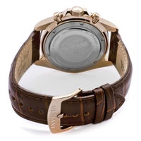 Invicta 10712 Men's Speedway Rose Gold Tone Brown Dial Leather Strap Chronograph Watch ,