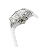 Invicta Women's Watch - Aviator Chronograph Silver Tone and White Dial Strap | 37297 ,