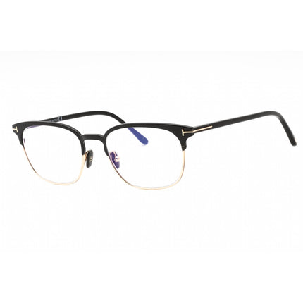Tom Ford Men's Eyeglasses - Shiny Black Metal Oval Shape Full Rim Frame | FT5799-B 005 ,