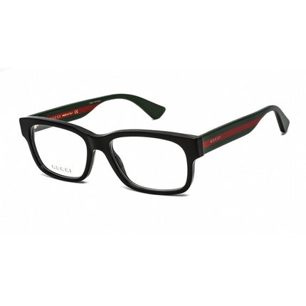 Gucci Men's Eyeglasses - Black Multicolor Full Rim Rectangular Frame | GG0343O 007 ,