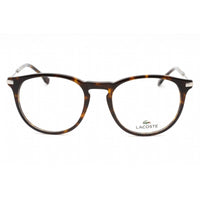 Lacoste Men's Eyeglasses - Dark Havana Plastic Round Shape Full Rim Frame | L2918 240 ,