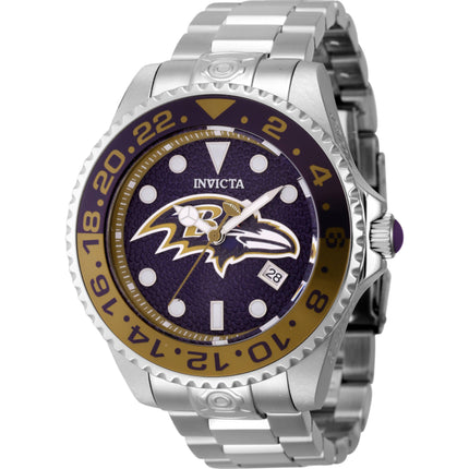 Invicta Men's Watch - NFL Baltimore Ravens Automatic Silver Stainless Steel | 45039 ,