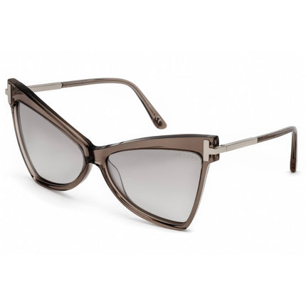 Tom Ford Women's Sunglasses - Shiny Beige Plastic Butterfly Shape Frame | FT0767 57G ,