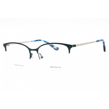 Liz Claiborne Women's Eyeglasses - Matte Teal Metal Cat Eye Frame | L 677 0PYW 00 ,