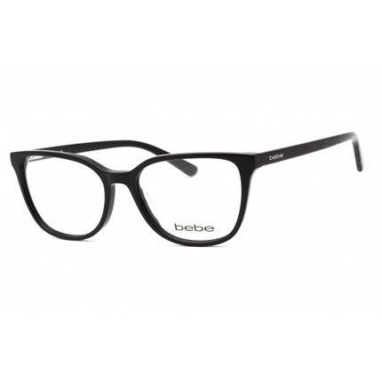 Bebe Women's Eyeglasses - Jet Full Rim Cat Eye Frame Clear Demo Lens | BB5201 001 ,