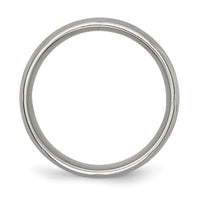 Titanium Swirl Design 8mm Satin Band | TB322 ,