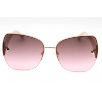 Guess Factory Women's Sunglasses - Shiny Rose Gold Metal Oversized Frame | GF6136 28T ,