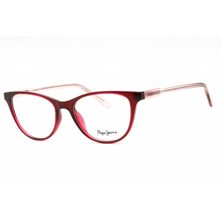 Pepe Jeans Women's Eyeglasses - Crys Red Plastic Cat Eye Full Rim Frame | PJ3449 C4 ,