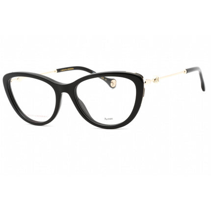 Carolina Herrera Women's Eyeglasses - Black Plastic Cat Eye Full Rim | CH 0021 0807 ,