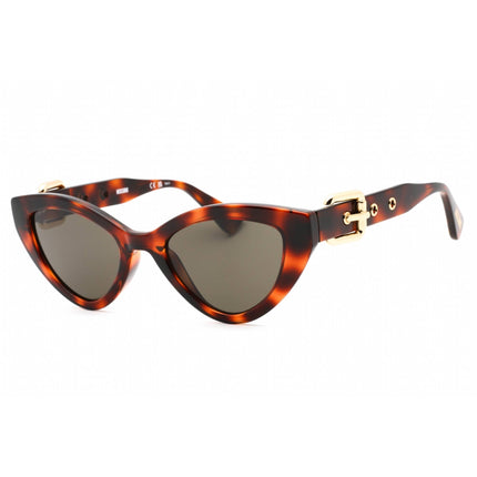 Moschino Women's Sunglasses - Havana Cat Eye Plastic Full Rim Frame | MOS142/S 005L 70 ,