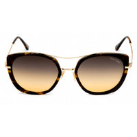 Tom Ford Women's Sunglasses - Coloured Havana Plastic Cat Eye Frame | FT0760-F 55B ,