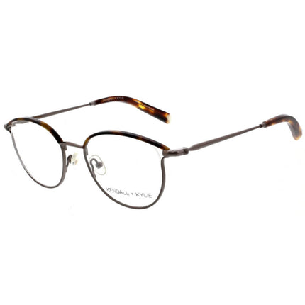 Kendall + Kylie Women's Eyeglasses - Shiny Light Gunmetal/Tortoise Frame | KKO176 081 ,