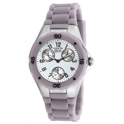 Invicta 18794 Women's Angel White Dial Grey Silicone Strap Watch ,