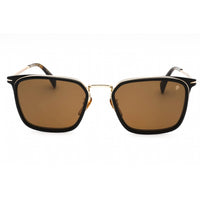 David Beckham Men's Sunglasses - Gold Black Cat Eye Full Rim | DB 7065/F/S 0RHL 70 ,