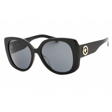 Versace Women's Sunglasses - Black Cat Eye Frame Dark Grey Lens | 0VE4387F GB1/87 ,