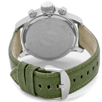 Invicta 1873 Men's I-Force Lefty Black Dial Green Fabric & Leather Strap Chronograph Watch ,
