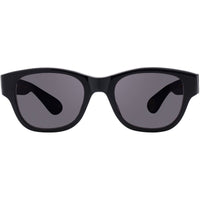 Garrett Leight Unisex Sunglasses - Johnny Black Rectangular Frame | TERZIAN JNYBK/GRY ,