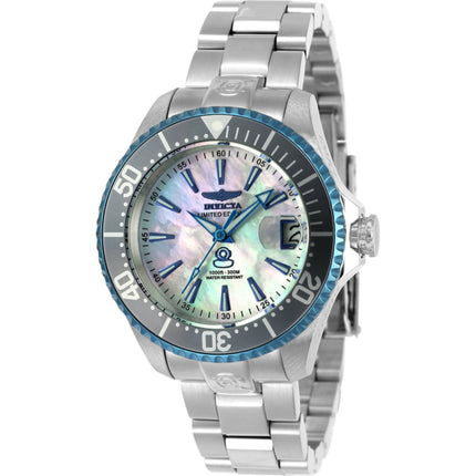 Invicta Women's Watch - Pro Diver Automatic Platinum Mother of Pearl Dial | 23307 ,