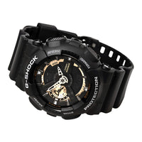 Casio Men's G-Shock Alarm Analog & Digital Black Dial Quartz Black Resin Strap Dive Watch | GA110RG-1 ,