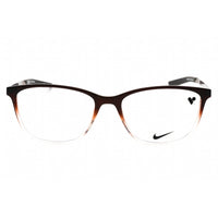 Nike Women's Eyeglasses - Brown Basalt/Clear Fade Cat Eye Frame | NIKE 7284 203 ,