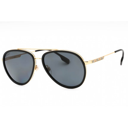Burberry Unisex Sunglasses - Gold/Black Metal Aviator Full Rim Frame | BE3125 101781 ,