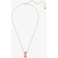 Swarovski Women's Pendant Necklace - Twist Rose Gold Tone Plated Crystal | 5620549 ,