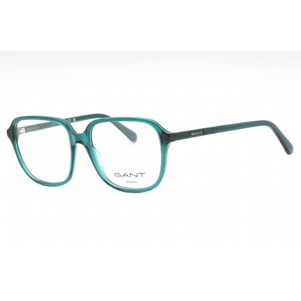 Gant Women's Eyeglasses - Shiny Dark Green Plastic Square 55mm Frame | GA4155 096 ,
