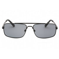 Guess Men's Sunglasses - Matte Black Rectangular Metal Full Rim Frame | GU00060 02D ,