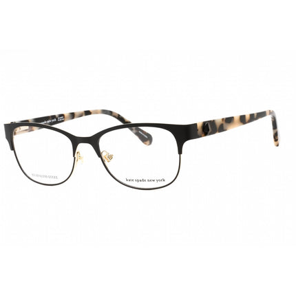 Kate Spade Women's Eyeglasses - Black Metal Oval Full Rim Frame | CAROLINA 0807 00 ,